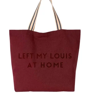 Canvas Bag Louis Bordeaux Velvet