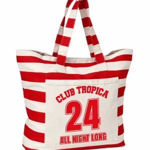 Canvas Bag Striped Club Tropica Red